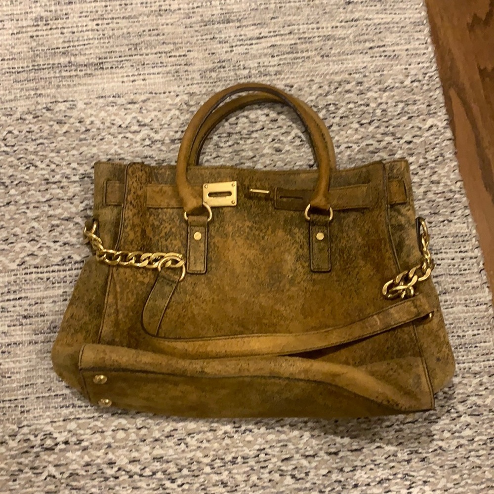 MK Suede Hamilton Tote